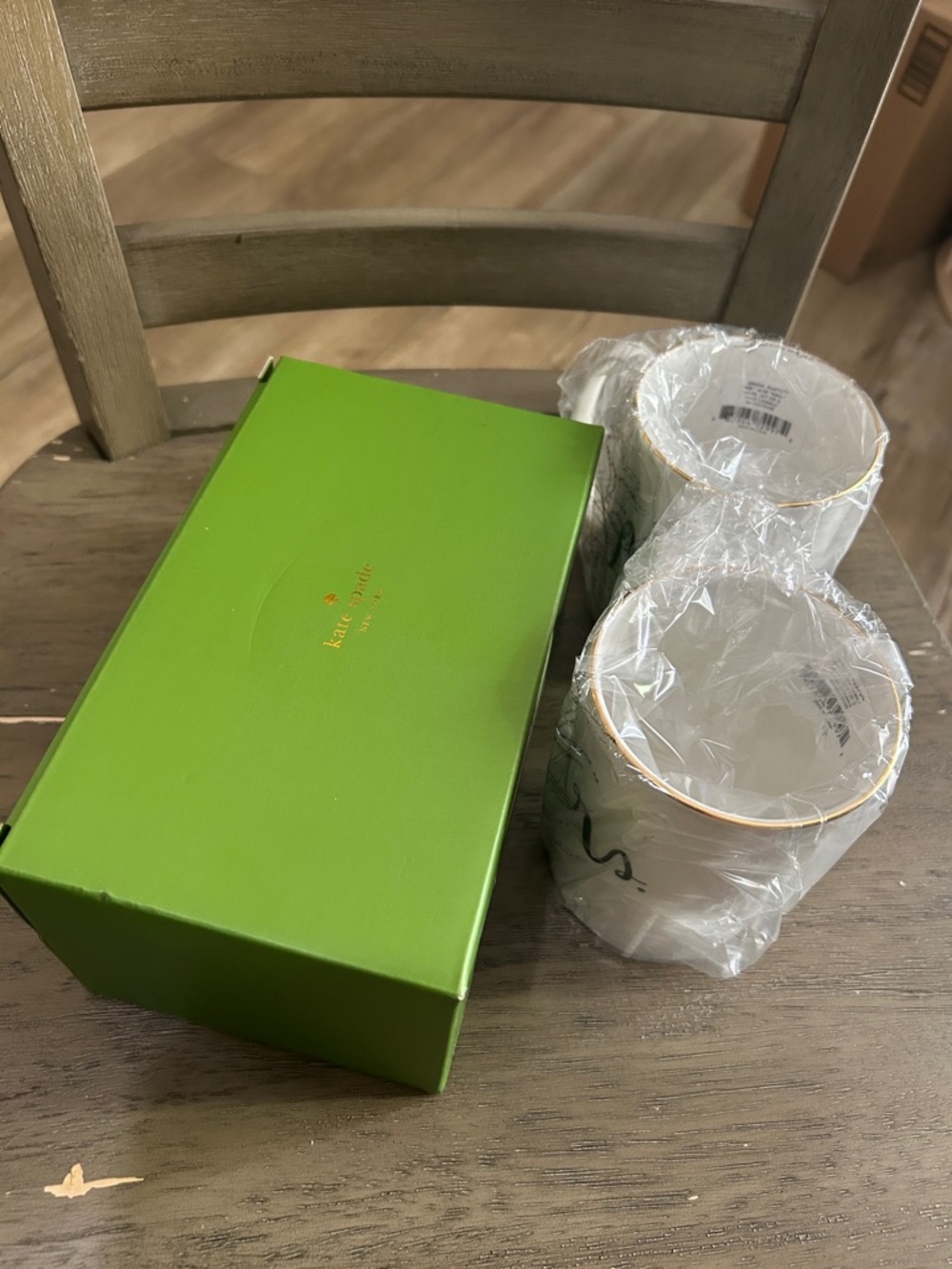 NIB Lenox Kate Spade Bridal Party Mr and Mrs Mug Set of 2 - Picture 3 of 5